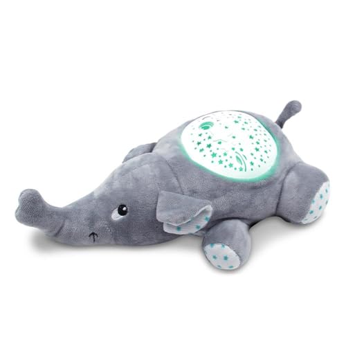 mikamax Stars Elephant - LED Sternenhimmel - Babyshower Geschenke - Baby Nachtlicht - Baby Sternenlicht - Mit Musik - Pluche - 30cm von mikamax