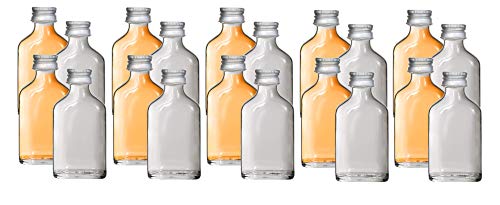 20 x Mini Glasflasche Flachmann 20 ml inkl Trichter 20 x Mini Glasflasche Flachmann 20 ml inkl Trichter von mikken
