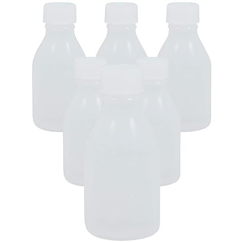 6 x Laborflasche 50 ml Chemikalienflasche aus LDPE Kunststoff made in germany von mikken