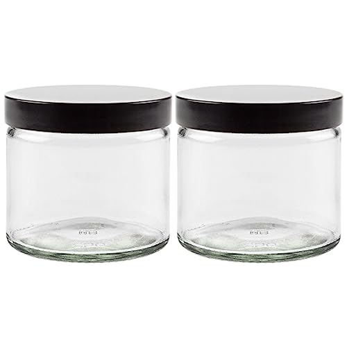 Glas Tiegel Set 2 x 250 ml Cremetiegel mit Schraubverschluss inkl. Etiketten Glas Tiegel Set 2 x 250 ml Cremetiegel mit Schraubverschluss inkl. Etiketten von mikken