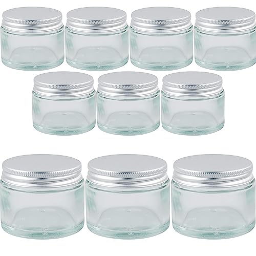 mikken 10 Tiegel Glastiegel Cremedosen Gewürzgläser 50 ml inkl. Beschriftungsetiketten von mikken