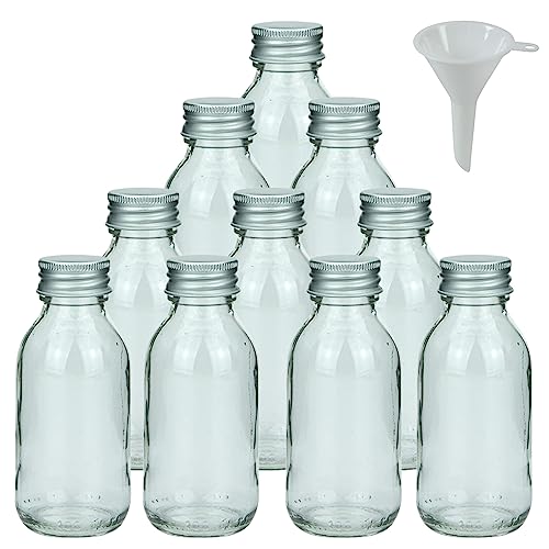 mikken 10 kleine Glasflaschen 100ml Likörflaschen zum befüllen + 1 Trichter mikken 10 kleine Glasflaschen 100ml Likörflaschen zum befüllen + 1 Trichter von mikken