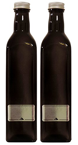 mikken -2 x Ölflasche 500ml / braune Schraubverschluss zum selbst abfüllen, inkl. Etiketten zum Beschriften Glasflasche, Glas, 5.8 x 5.8 x 26 cm, 2-Einheiten mikken -2 x Ölflasche 500ml / braune Schraubverschluss zum selbst abfüllen, inkl. Etiketten zum Beschriften Glasflasche, Glas, 5.8 x 5.8 x 26 cm, 2-Einheiten von Viva Haushaltswaren