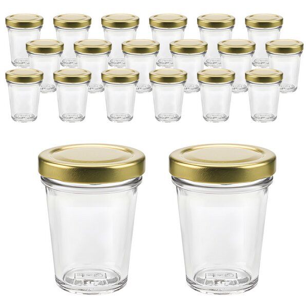 mikken 20 kleine Dessertgläser 65ml – kleine Einmachgläser mit Schraubdeckel mikken 20 kleine Dessertgläser 65ml – kleine Einmachgläser mit Schraubdeckel von mikken