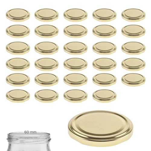 mikken 30 Deckel TO 70/7,3 cm pasteurisierbar für Marmeladengläser Twist-Off Ersatzdeckel Schraubdeckel für Sturzgläser, Einmachgläser gold mikken 30 Deckel TO 70/7,3 cm pasteurisierbar für Marmeladengläser Twist-Off Ersatzdeckel Schraubdeckel für Sturzgläser, Einmachgläser gold von mikken