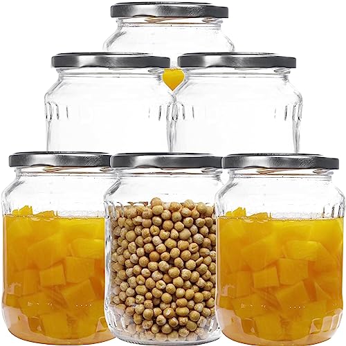 mikken 6x Einmachglas 720ml mit Deckel TO 82 silber inkl. Etiketten mikken 6x Einmachglas 720ml mit Deckel TO 82 silber inkl. Etiketten von mikken