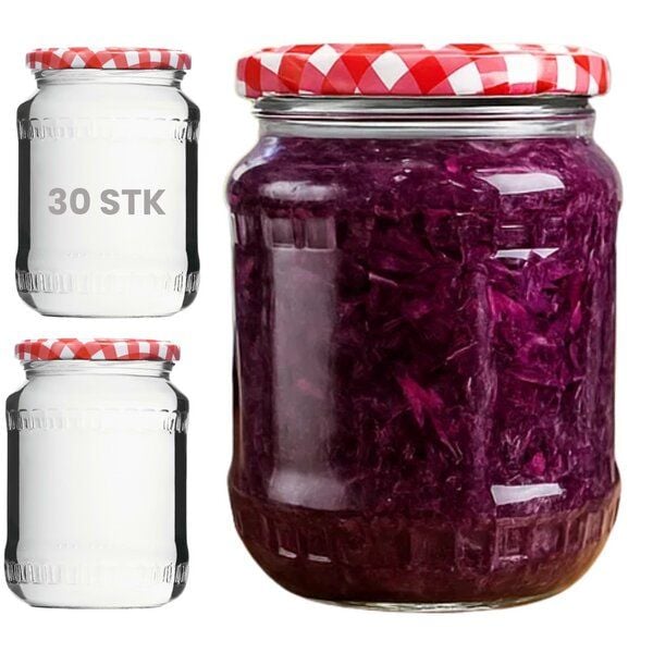 mikken Einmachgläser 720ml mit Schraubdeckel TO82 Einkochgläser Vorratsgläser Schraubgläser von mikken