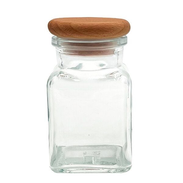 mikken Gewürzgläser 8er Set 150 ml eckig - aus Glas mit 24 Gewürzetiketten von mikken