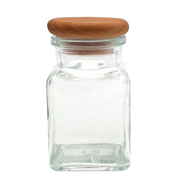 mikken Gewürzgläser 8er Set 150 ml eckig - aus Glas mit 24 Gewürzetiketten von mikken