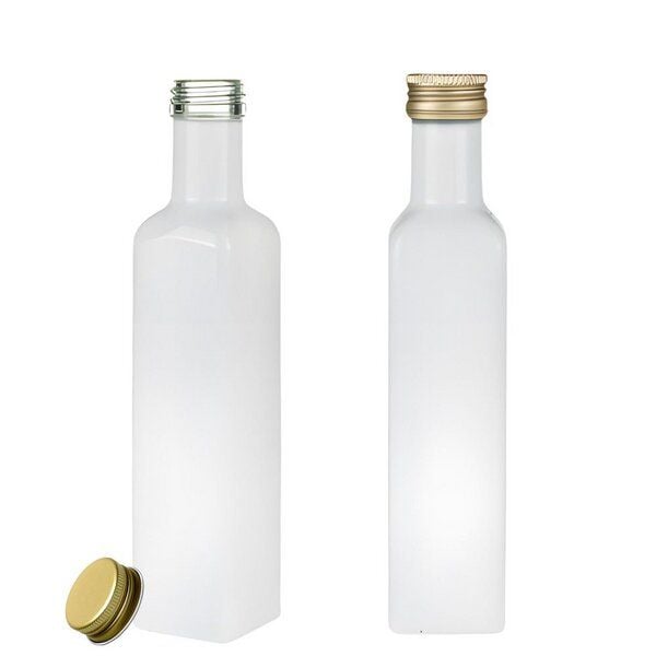 mikken Ölflaschen 250 ml weiß mit Schraubdeckel + Etiketten mikken Ölflaschen 250 ml weiß mit Schraubdeckel + Etiketten von mikken