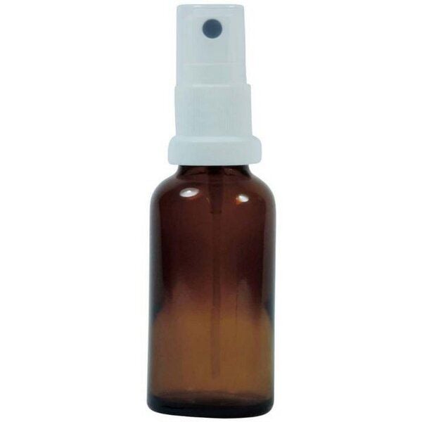 mikken Sprühflasche Glas mit Zerstäuber in 30/50/100 ml Apothekerflasche braun von mikken