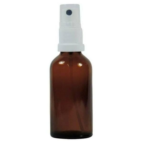 mikken Sprühflasche Glas mit Zerstäuber in 30/50/100 ml Apothekerflasche braun von mikken