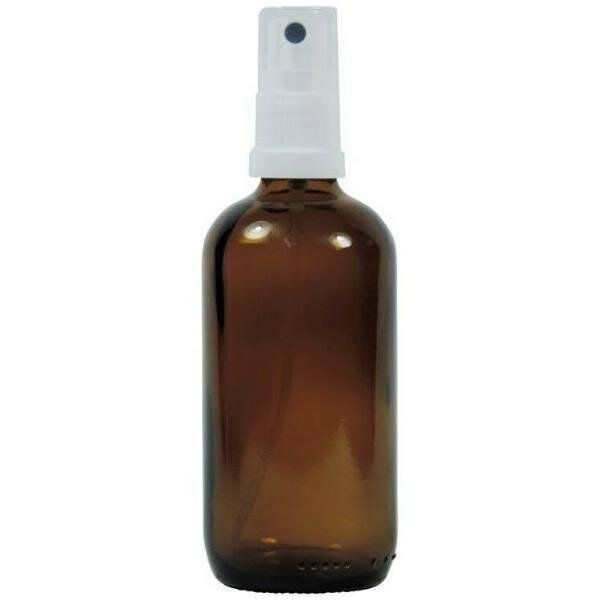 mikken Sprühflasche Glas mit Zerstäuber in 30/50/100 ml Apothekerflasche braun von mikken