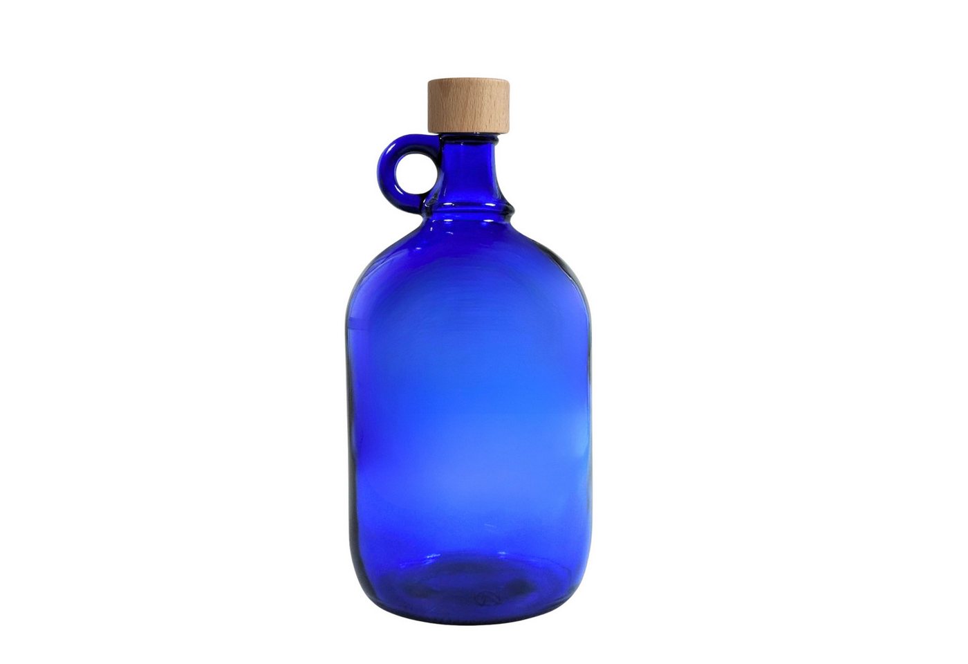 mikken Trinkflasche Glasflasche 2000 ml blaue Weinflasche Wasserflasche Gallone, Deckel aus Aluminium / lackiertem Holz, 2 Liter Flasche mikken Trinkflasche Glasflasche 2000 ml blaue Weinflasche Wasserflasche Gallone, Deckel aus Aluminium / lackiertem Holz, 2 Liter Flasche von mikken