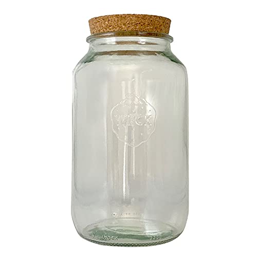 mikken Vorratsglas 3 Liter Weckglas Glasdose mit Korken von mikken