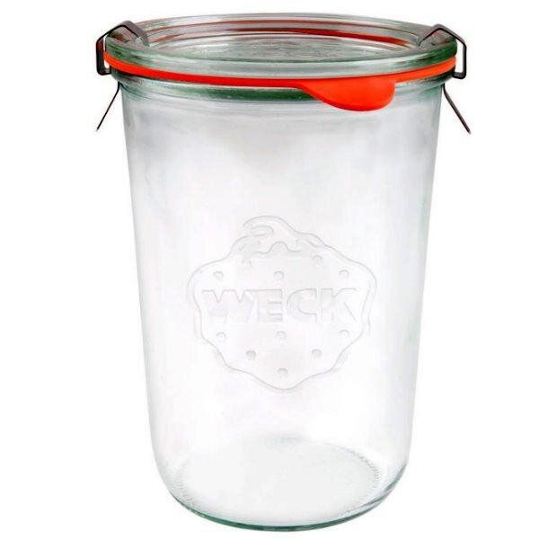 mikken WECK Sturzglas 80 - 850 ml mit Deckel, Gummiring und Klammern von mikken