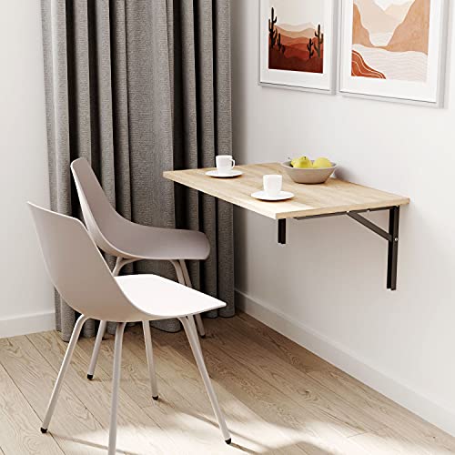 mikon 100x50 | Wandklapptisch Klapptisch Wandtisch Küchentisch Schreibtisch Kindertisch | Sonoma von mikon