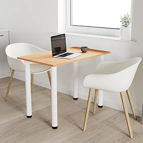 AKKE 110x65 | Esszimmertisch - Esstisch - Tisch mit weißen Beinen - Küchentisch - Bürotisch | BAYERISCHE BUCHE von AKKE