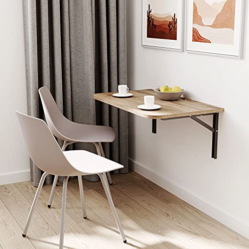 Mikon 80x60 | Wandklapptisch mit abgerundete Ecken Klapptisch Wandtisch Küchentisch Schreibtisch Kindertisch | TRÜFFEL von Mikon