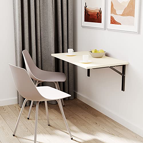 mikon 100x60 | Wandklapptisch Klapptisch Wandtisch Küchentisch Schreibtisch Kindertisch | VANILLE von mikon