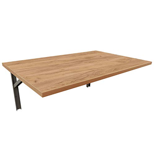 MIKON 100x60 Wandtisch Wandklapptisch Küchentisch Schreibtisch Esstisch Klapptisch Esstisch Wandtisch Küchentisch Schreibtisch Kinderschreibtisch Bartisch Computertisch | Gold Craft von MIKON