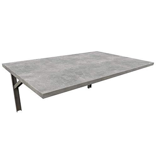 mikon 60x40 Wandtisch Wandklapptisch Küchentisch Schreibtisch Esstisch | Beton von AKKE