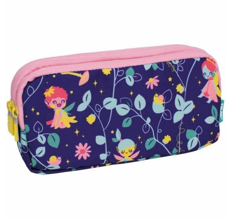 milan Papierscheren Dreifaches Mehrzweck-Etui Fairy Tale Lila (20 x 11 x 6,5 cm) von milan