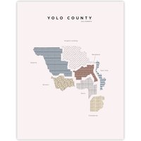 Yolo County Map Kunstdruck Kalifornien Us Geschenk Yolo County Map Kunstdruck Kalifornien Us Geschenk von MilesToGoMaps