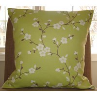 Neue 18 X cm Zweige Designer Handgefertigte Kopfkissenbezug Mit Großen Taupe Weißen Blüten Neue 18 X cm Zweige Designer Handgefertigte Kopfkissenbezug Mit Großen Taupe Weißen Blüten von milkandcookiesCanada