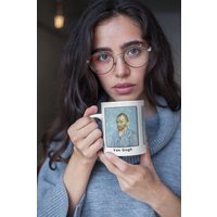 Van Gogh Lustige Meme Tasse - 1889 Portrait Leaving The Frame Parody Kaffeetasse Van Gogh Lustige Meme Tasse - 1889 Portrait Leaving The Frame Parody Kaffeetasse von milkool