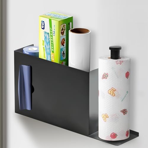 mimzemamz Küchen Organizer Schrank, Schranktür Organizer,Selbstklebende Aufbewahrungsbox Badezimmer mit Nagelfreien Aufklebern, Kein Bohren, Leicht zu Entfernen für Küche, Bad, Kleinteileaufbewahrung von mimzemamz
