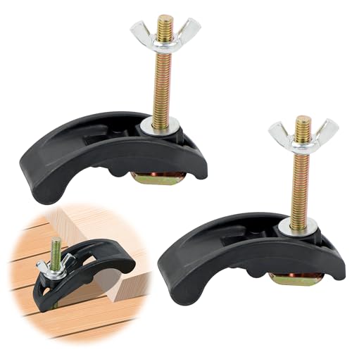T Nut Schiene Splint, T-Track Halteklemmen, M8 Stabil und Flexibel Niederhalter, T Schienenklemm Set Schnellspannklemmen Niederhalter T-Nut T-Schienensatz für Werkzeug zur Holzbearbeitung 2 Stück von mimzemamz