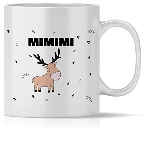 mindmonkeys® Tasse mit Spruch M I M I M I Pferd für immer pöbelnde Kollegen Freunde Chefs lustige Statements zum Geschenk Geschnekidee zum Geburtstag Vatertag Keramik 300 ml von mindmonkeys