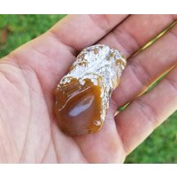 Edel Polierter Achat Tumble Mit Brecciated Jasper "Montana" von mineralmercantile