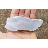 Klar Geschnittener Und Polierter Chalcedon Quarz Achat | Montana von mineralmercantile