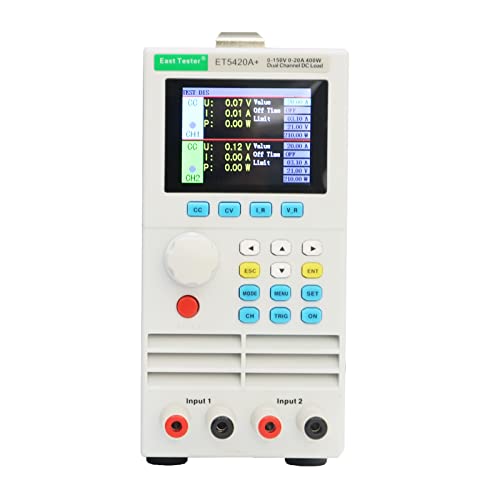 mingqian ET5420A+ Programmierbare elektronische Zweikanal-DC-Last 150 V 20 A * 2 200 W * 2 Programmierbarer elektronischer Zweikanal-DC-Lasttester CC CV CR CP CC + CV CR + CV-Mod von mingqian