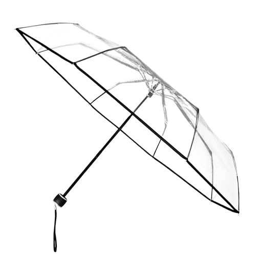 miniMAX - Transparenter Regenschirm Windproof - Handöffnung - 98 cm, Transparent, 98 cm von Minimax