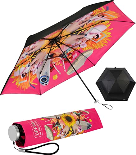 miniMax - Personal Sonnenschirm - Windproof Regenschirm - UV-Schutzbeschichtung - Ø 92 CM - Pink von miniMax