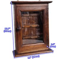 Schlüssel Box Halter Wandschrank Teak Holzwand Befestigt 1 Tür 9 Haken Schlüsselkasten Homedepot Autoschlüssel Organizer Aufbewahrung Hangin von miniatureshops