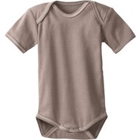 Baby-Body mit Kurzarm, taupe von Waschbär