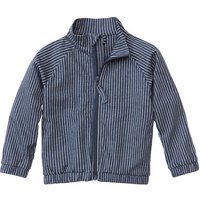 Blouson-Jacke aus Bio-Baumwolle, jeansblau-gestreift von Waschbär