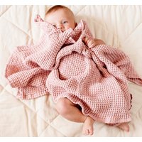 Leinen Badeblatt Für Neugeborene Voll Bio Baby Handtuch von minicampLT