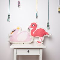 Tierkissen, Schwan Plüsch, Kissen Für Kinder, Wohnzimmer Dekor, Flamingo Kissen, Kinderzimmer Erwachsene, Kinder von minicampLT