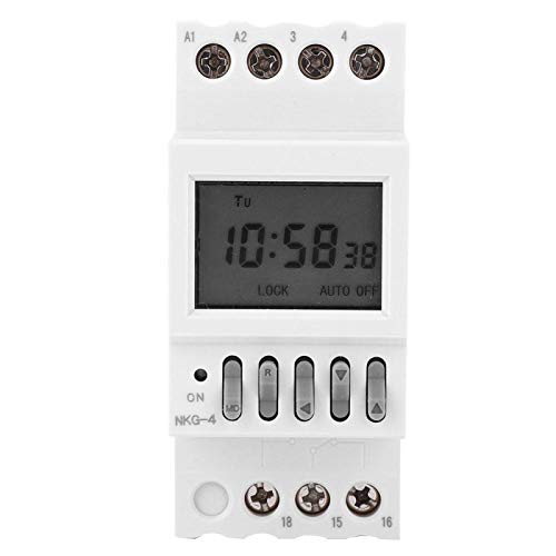 Zeitschaltuhr, AC220V 3A Programmierbare Zeitschaltuhr für Schulklingel für Haushaltsgeräte von minifinker