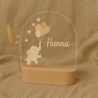 Personalisiertes Nachtlicht Mit Name & Datum - Led Lampe Für Kinderzimmer | Geschenk Zur Geburt Oder Taufe Personalisiertes Nachtlicht Mit Name & Datum - Led Lampe Für Kinderzimmer | Geschenk Zur Geburt Oder Taufe von minimangoo