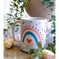 Personalisierte Tasse Zum Schulanfang Schulkinder | Mit Name Regenbogen von minimutzShop