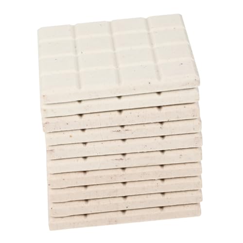 10st Korallenfragment-basis Frag- Rock Frag- Rack Fraggestein Korallensplitter Quadratischer Ständer Korallen-frag-rack Zerbrechliche Stecker Weiß Aquarium Keramik Magnetisch von minkissy