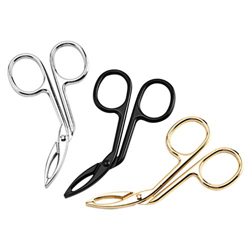 Minkissy 3 Stücke Schere Pinzette Clip Schräge Augenbraue Pinzette Edelstahl Augenbraue Clips Schönheit Werkzeuge für Frauen Dame von minkissy