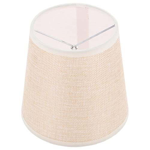 Tischlampe Barrel Lampenschirm Kleiner Lampenschirm Stoff Lampenschirm Clip Auf Birne Für Tisch Stehlampen Ersatz Khaki Tischlicht von minkissy