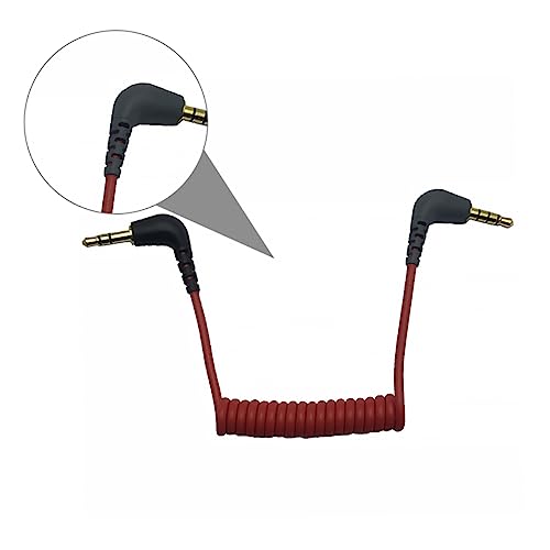 minkissy 1 Stück Trs zu Trrs Mikrofon Adapterkabel für Smartphones Audio für Videomicro Einfach zu Verstauen Kompatibel mit Gängigen Mikrofonen von minkissy